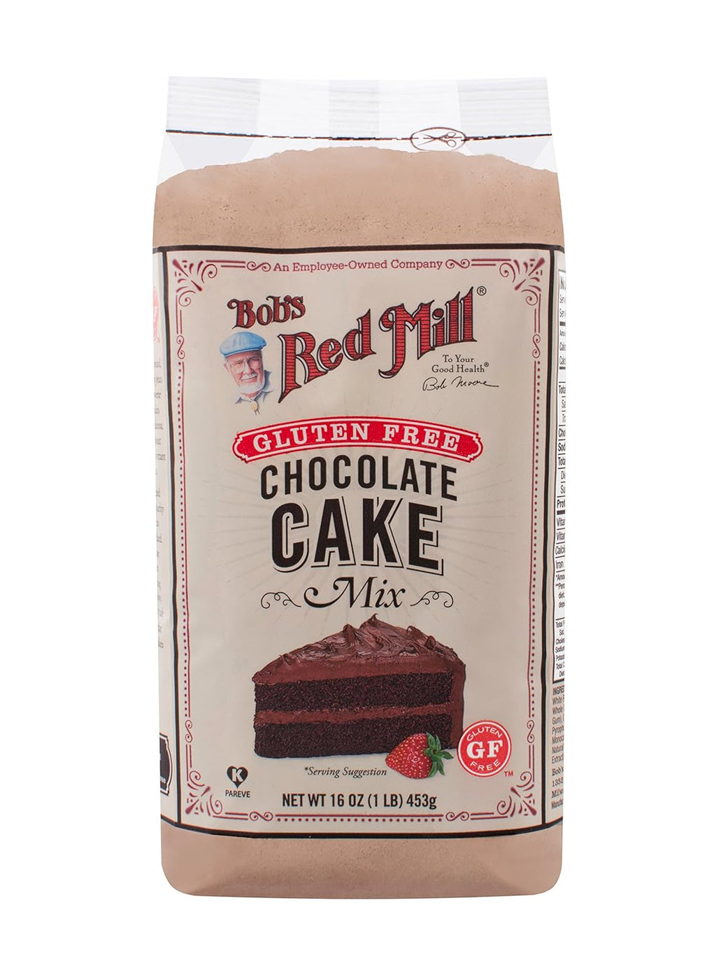 Bob's Red Mill Gluten Free Chocolate Cake Mix, Pack of 4, 16 Oz. Each