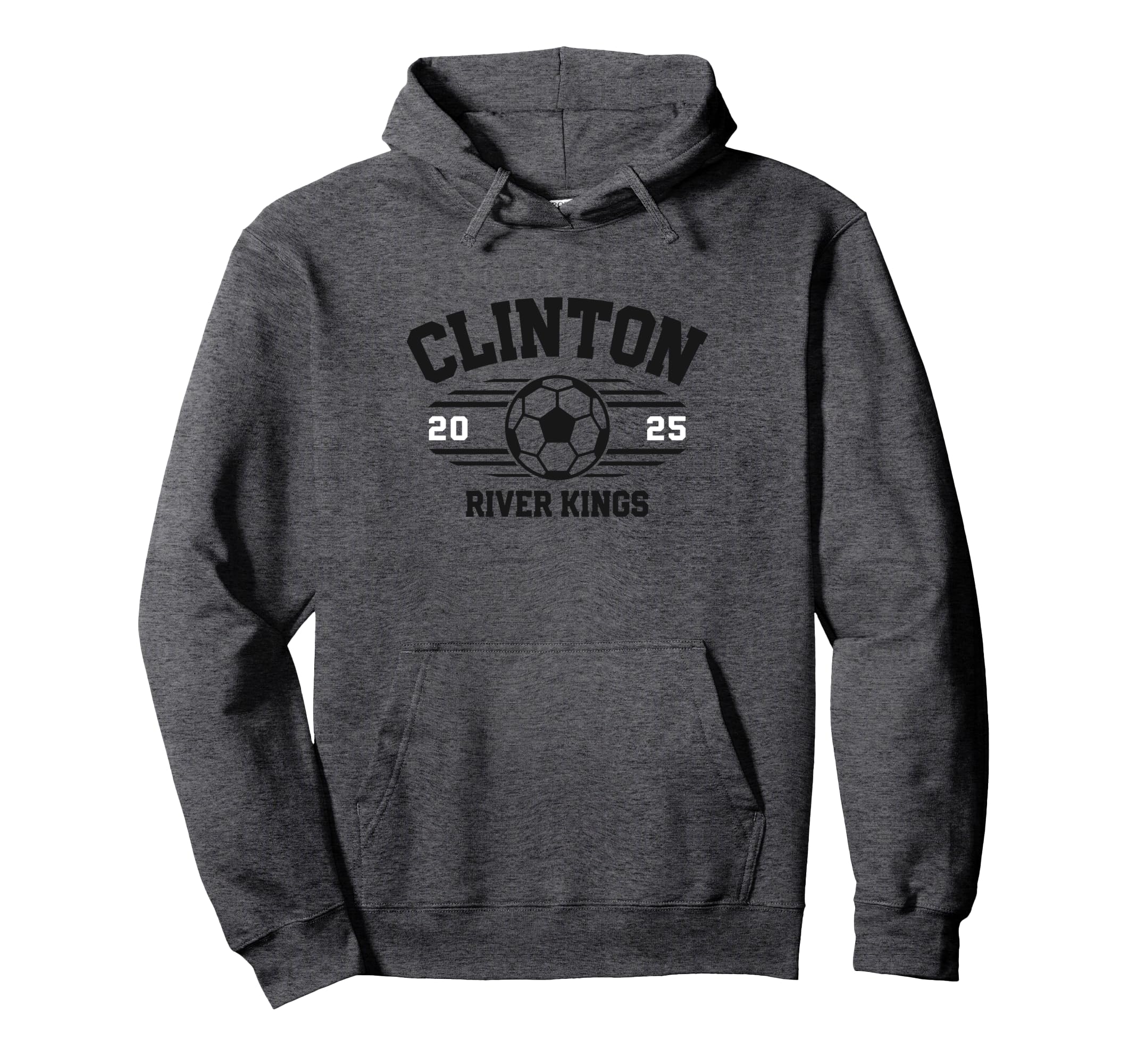 Clinton River Kings Soccer Ball 2025 Hoodie - Graphic Print for Adults