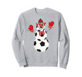 Soccer Balls Snowman Winter Sports Sweatshirt - Novelty Apparel Men Women