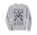 Ice Hockey Goalie Goalkeeper Vitruvian Sweatshirt - Trendy Graphic Unisex