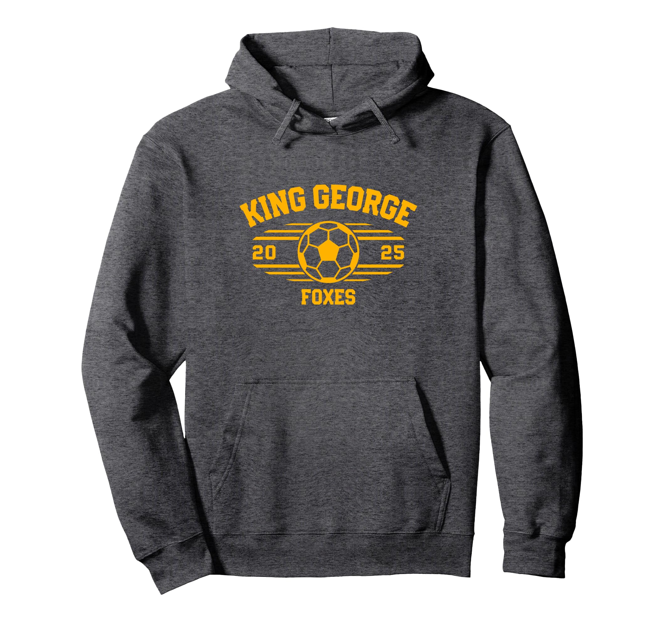 King George Foxes Soccer Ball 2025 Hs Hoodie - Streetwear Style Men Women