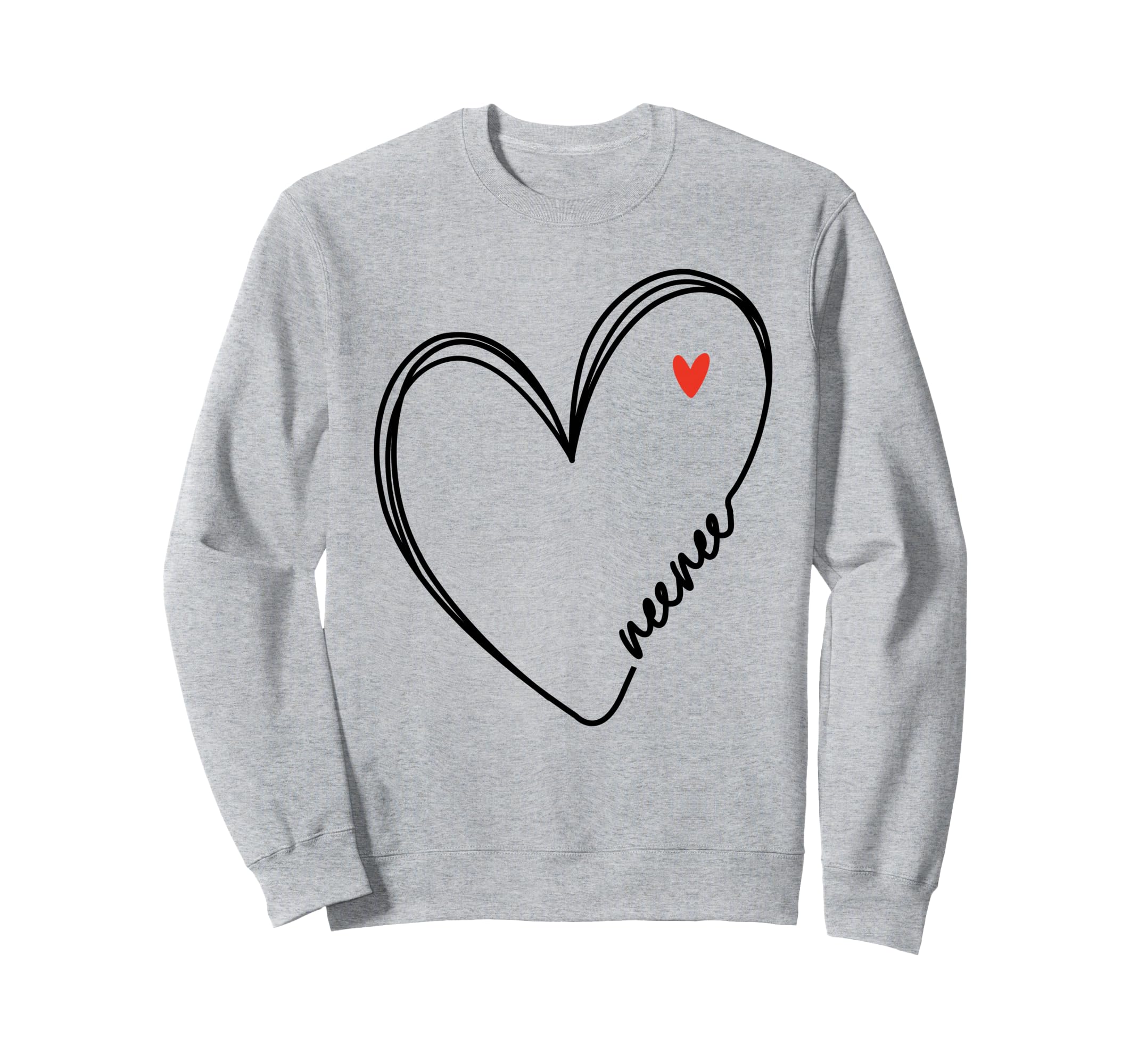 Neenee Heart Mom Mothers Day Sweatshirt - Novelty Apparel Unisex