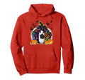 Pumpkin Soccer Bow Happy Halloween Hoodie - Fun Novelty Design Unisex
