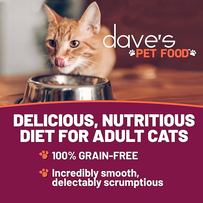 Dave's Pet Food Grain Free Wet Cat Food Gravy (Tuna & Chicken Dinner in Gravy), Naturally Healthy Canned, Added Vitamins, 5.5 oz Cans (24 Pack)