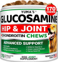 YUMA'S Glucosamine for Dogs - Hip and Joint Supplement for Dogs - 170 Ct - Glucosamine Chondroitin Chews - Joint Pain Relief Supplement with MSM - Advanced Health - Mobility Support - Made in USA