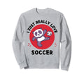 Kawaii Panda Lover I Just Really Sweatshirt - Custom Art Print for Adults