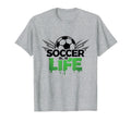 Soccer Is Life Passionate Fan Sports T-Shirt - Minimalist Print Unisex