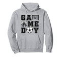 Soccer Coquette Bow Gameday Cheer Mom Hoodie - Unique Graphic for Adults