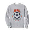 Usa Soccer Ball Stars Laurel Sweatshirt - Custom Art Print Men Women