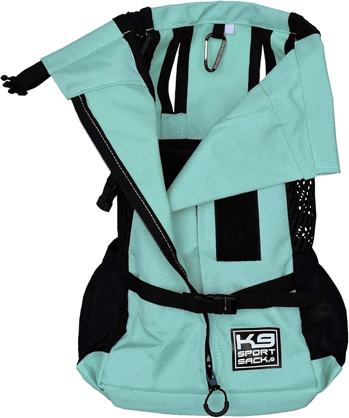 K9 Sport Sack | Plus 2 | Adjustable Dog Carrier Backpack (Small - Summer Mint)