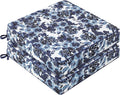 Favoyard Outdoor Chair Cushion 19 x 19 x 3 In Waterproof Pattern Fade Resistant Cushions for Patio Furniture with Removable Cover Attach Straps 28D Foam Insert Cushions Pads for Seat Sofa Couch 2 Pack