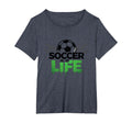 Soccer Is Life Passionate Fan Sports T-Shirt - Aesthetic Graphic Men Women