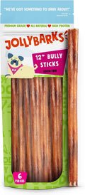 Bully Sticks for Small Dogs | All Natural, Single Ingredient for Puppies to Medium Dogs (12" Stnd Bully Sticks - 6pk)