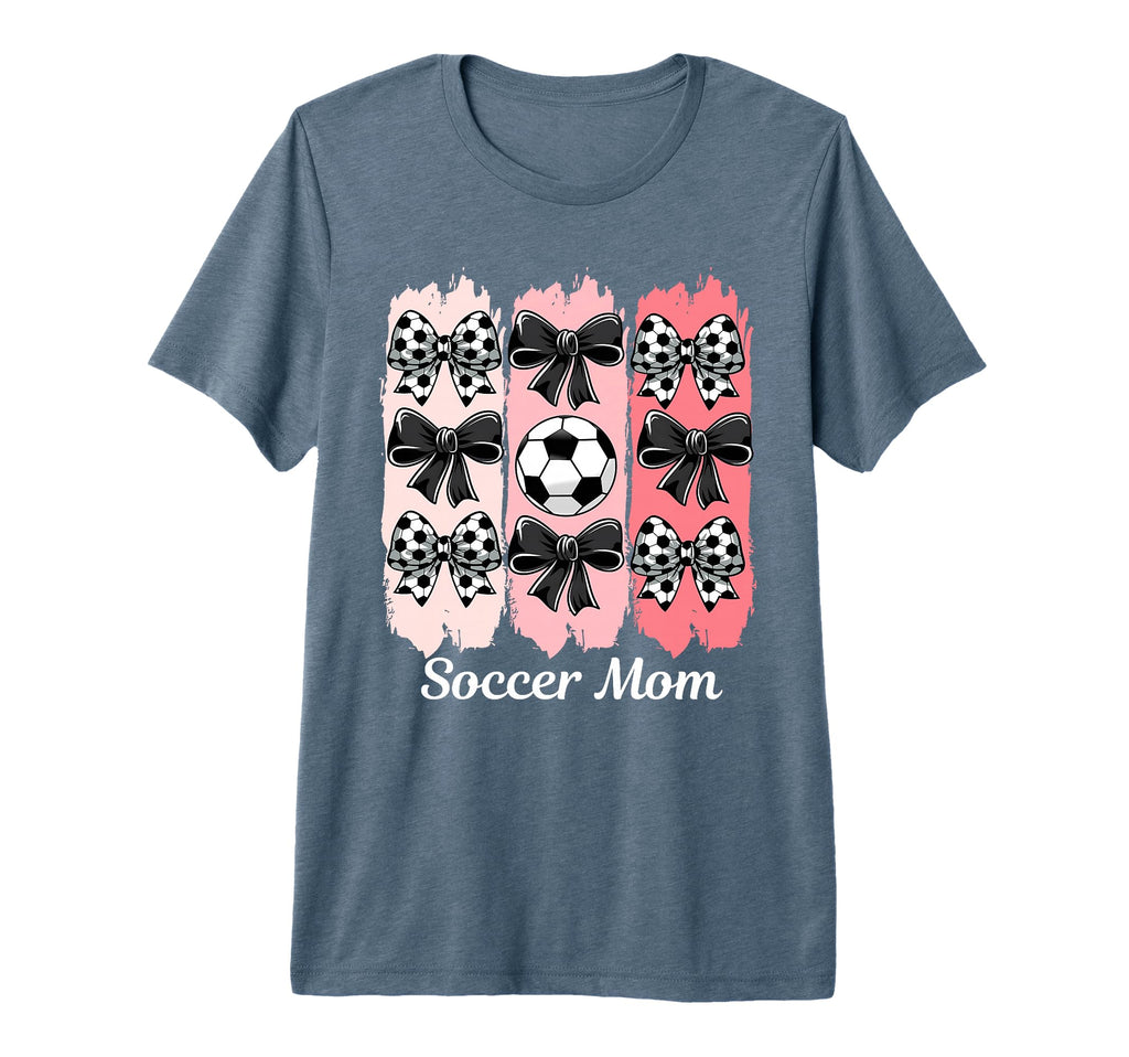 Soccer Mom Coquette Bow Soccer Mom T-Shirt - Novelty Apparel Men Women