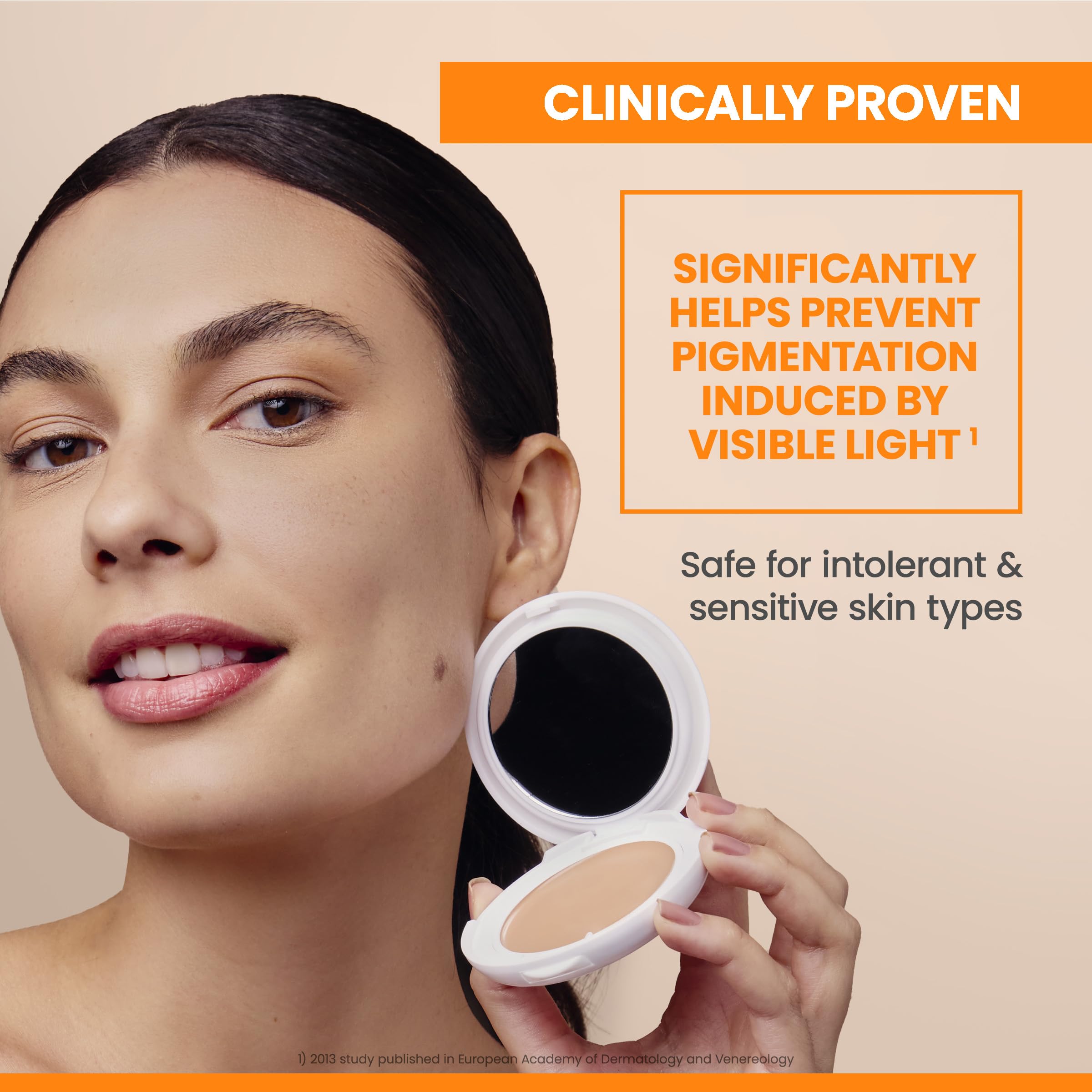 Avene Mineral Compact Foundation with SPF50 - High Protection Sunscreen for Sensitive Skin