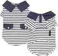 Parisian Pet Preppy Boy Polo Dog Shirt – Puppy Outfits – 100% Cotton Doggie Clothes – Cute Machine Washable Puppy Apparel - Dog Shirts for Small Dogs S