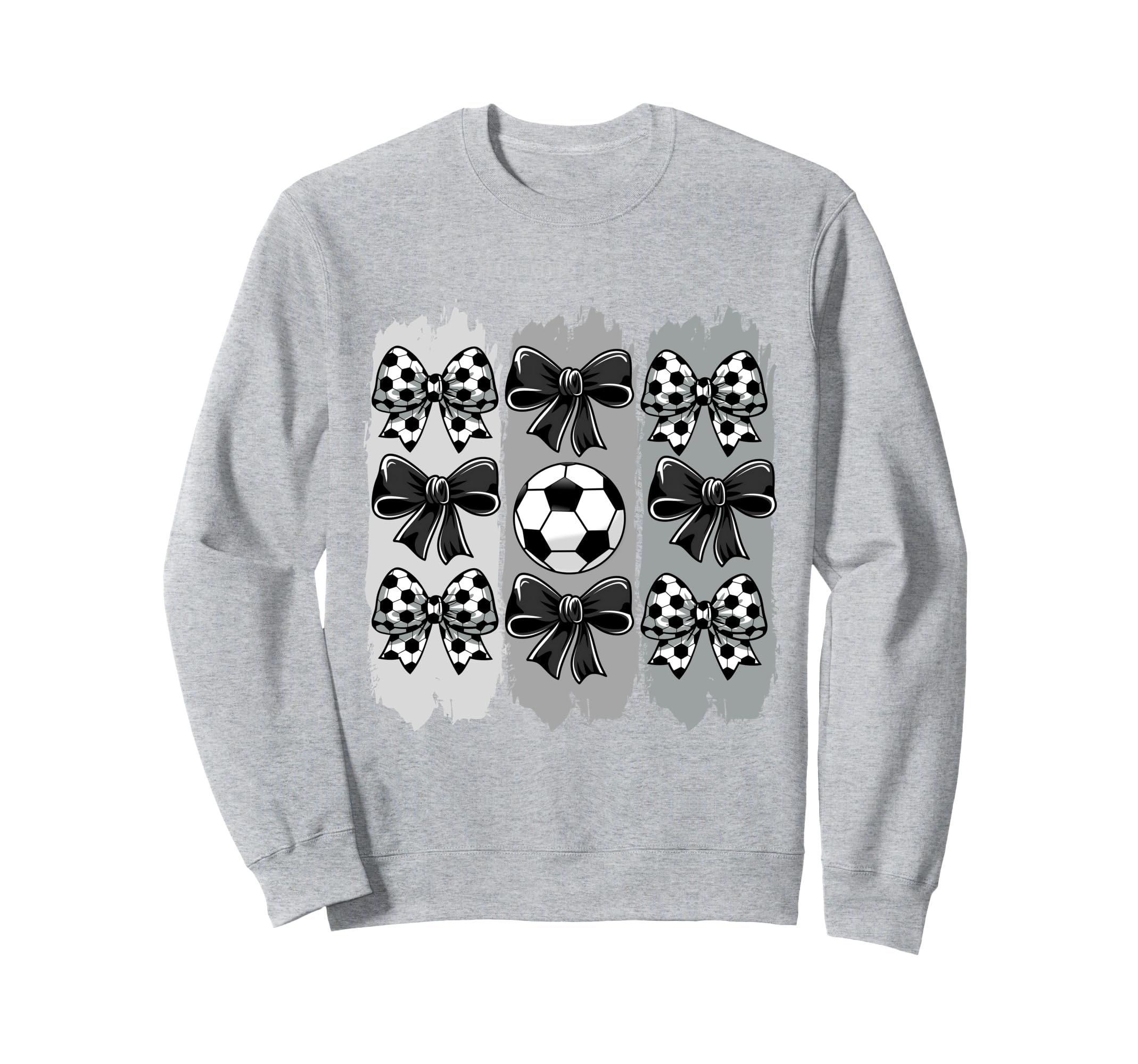Soccer Coquette Bow Soccer Ball Sweatshirt - Aesthetic Graphic Unisex