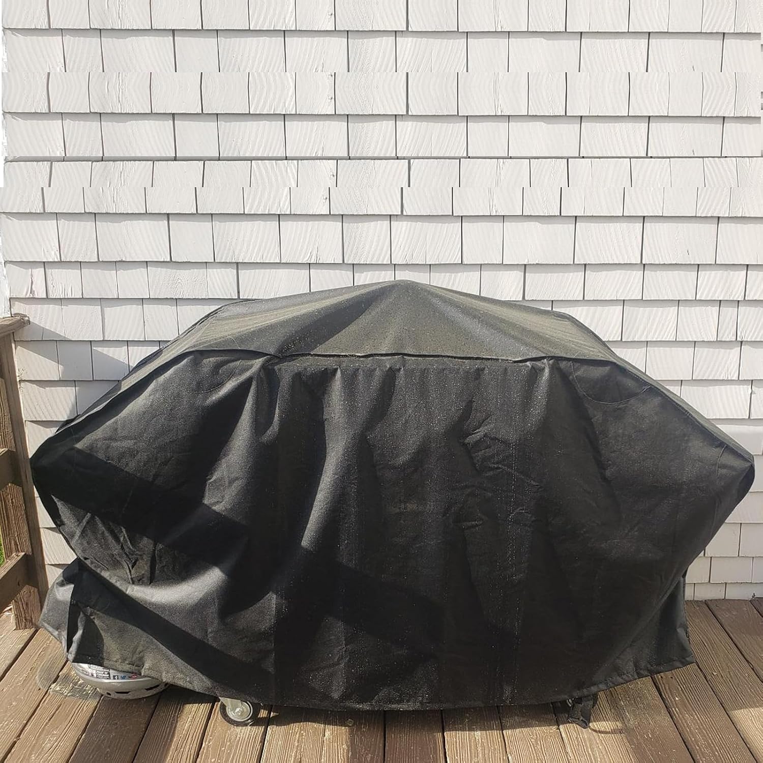 Griddle Cover for Members Mark Pro Series 5 Burner Outdoor Flat Top Gas Griddle, 600D Waterproof Heavy Duty Members Mark Griddle 5 Burner Cover, Includes Support Pole, Outdoor BBQ Accessory