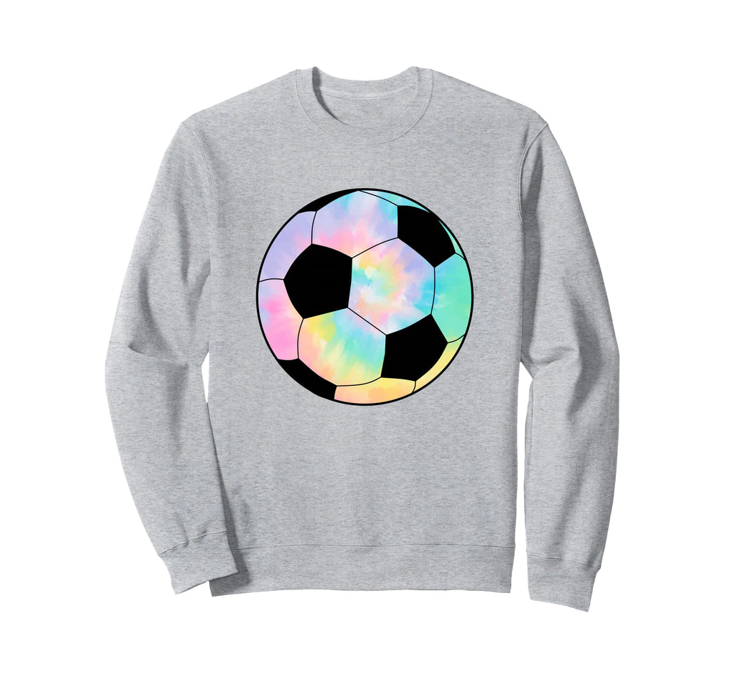 Tie Dye Soccer Player Coach Fan Sweatshirt - Fun Novelty Design Unisex