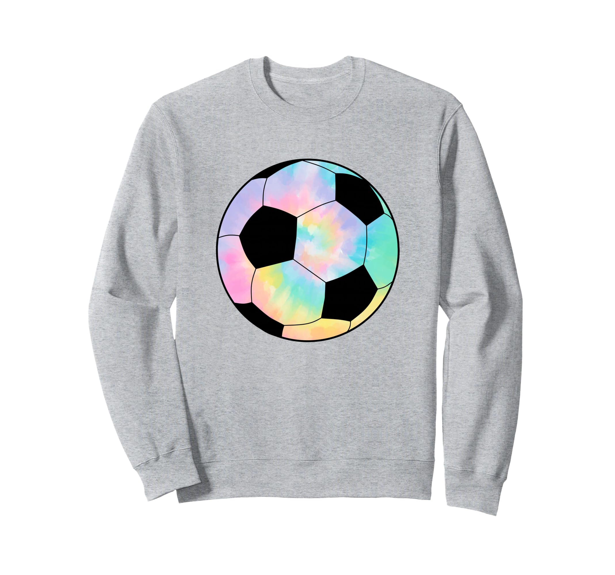 Tie Dye Soccer Player Coach Fan Sweatshirt - Fun Novelty Design Unisex