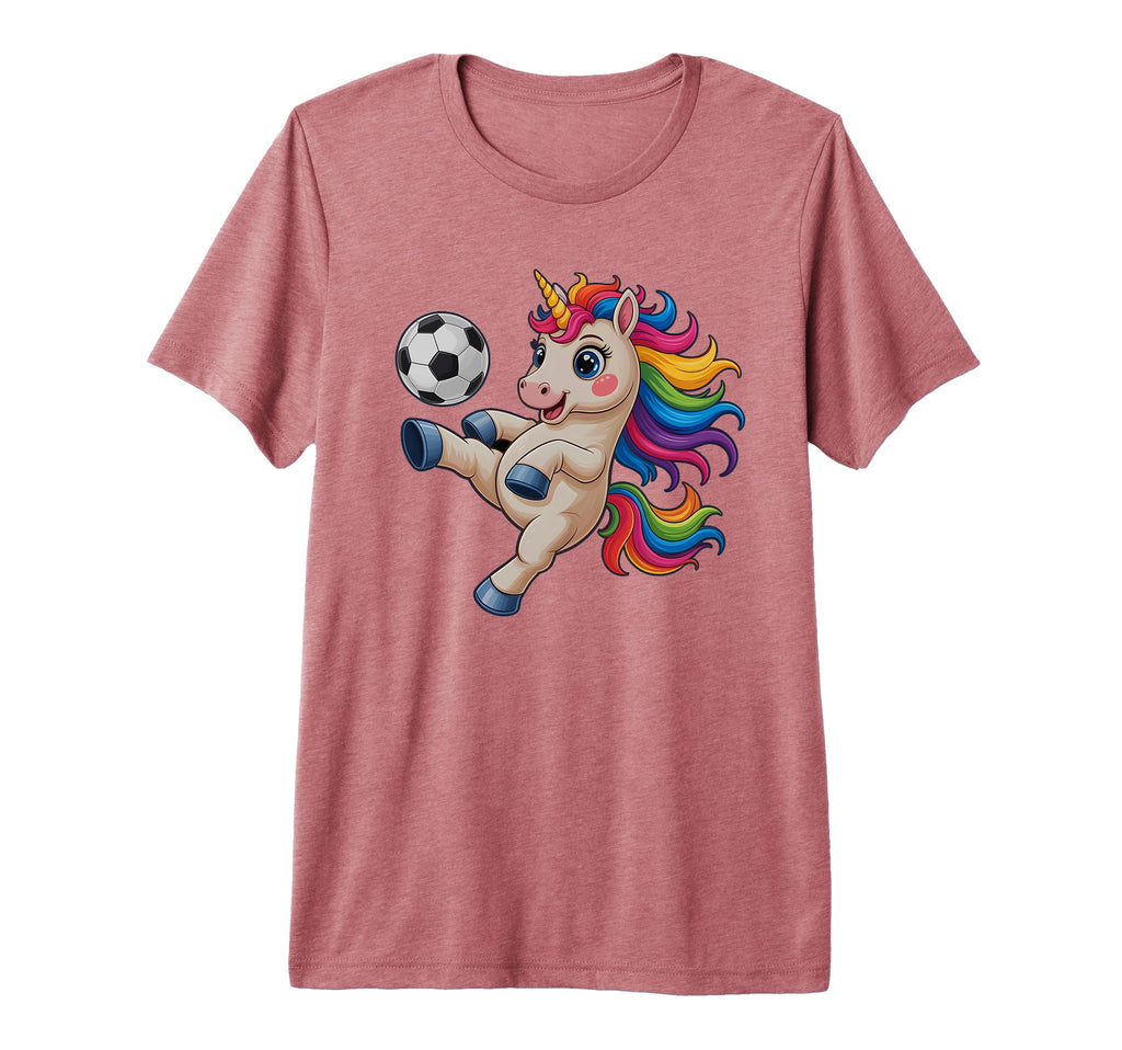Kawaii Soccer Just Who Loves Unicorn T-Shirt - Fun Novelty Design Unisex