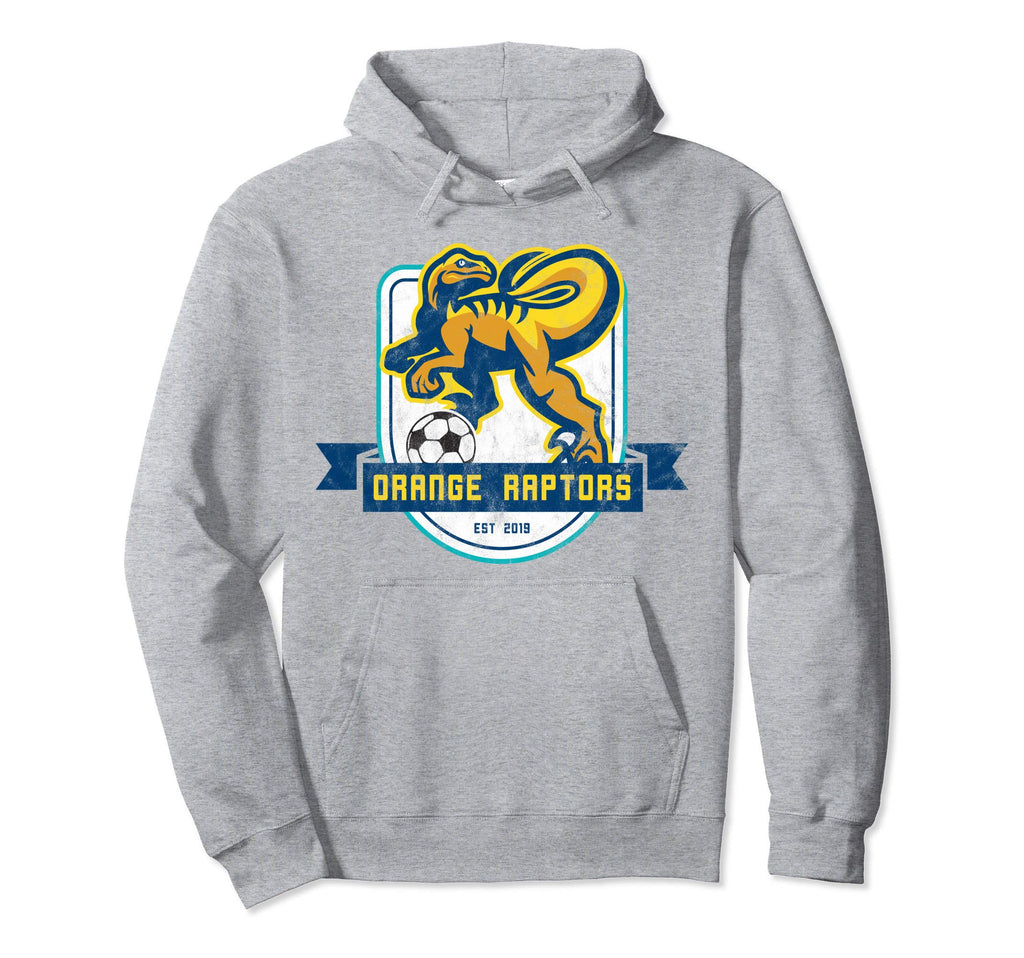 Orange Raptors Soccer Est 2019 Hoodie - Streetwear Style for Adults