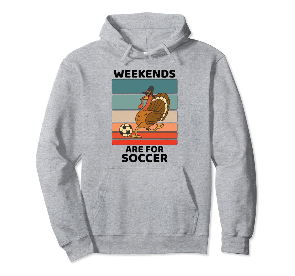Turkey Bird Lover Weekends Are Soccer Hoodie - Trendy Graphic for Adults