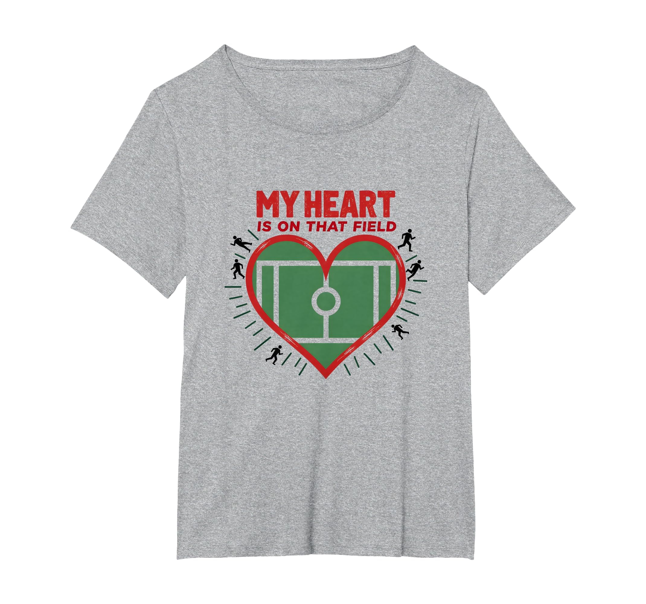 My Heart Is That Field Soccer Fan T-Shirt - Custom Art Print Men Women