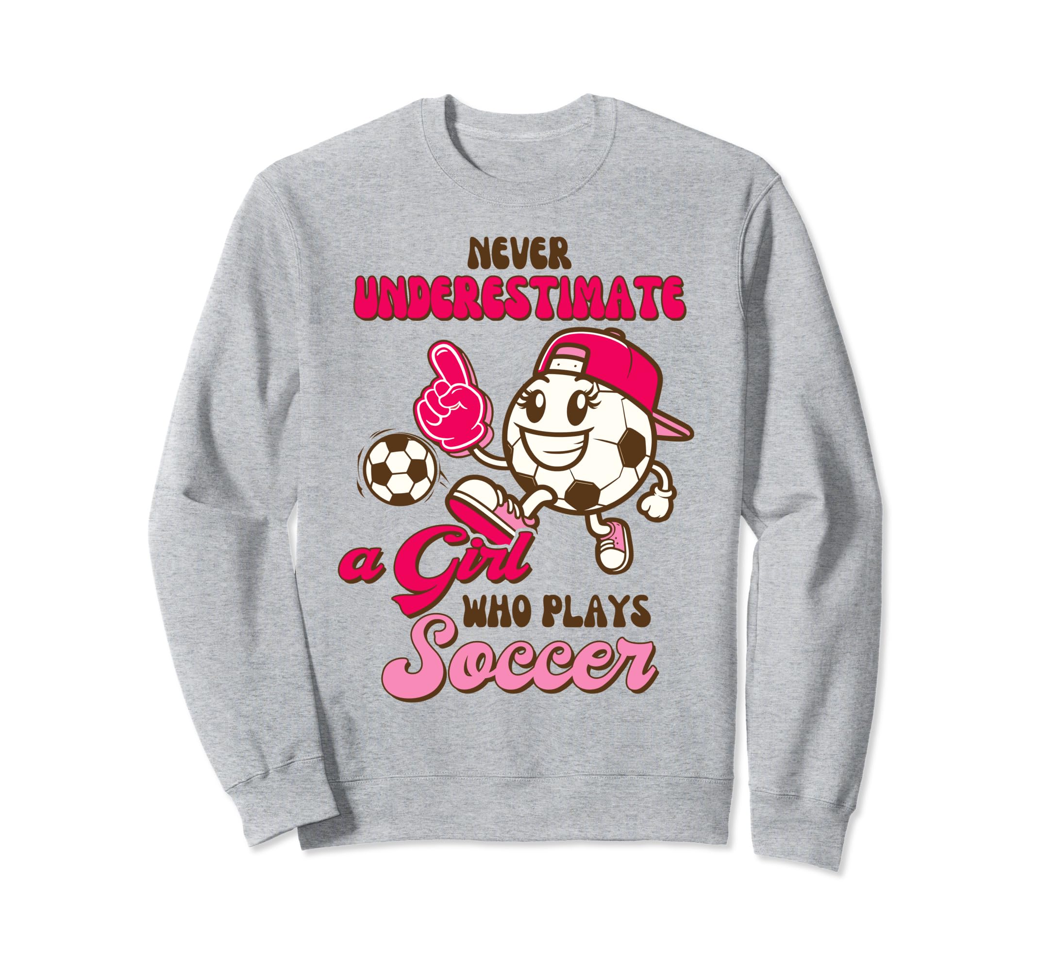 Soccer Player Never Underestimate Who Sweatshirt - Trendy Graphic Unisex