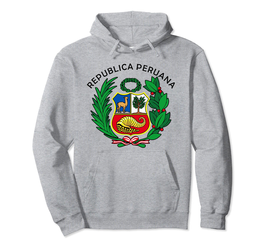 Peru Soccer Peruvian Republic Coat Arms Hoodie - Graphic Print for Adults