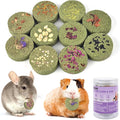 ERKOON Treats Rabbit Toys, 100% Edible Premium Timothy Hay Chew A Blocks for Rabbits, Chinchilla Treats, Chew Toys for Teeth Guinea Pigs and Mice
