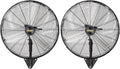 ROVSUN 20" Wall Mounted Fan, High Velocity Industrial Wall Fan, Max 4710 CFM with Wide Angle Oscillating, Suit for Commercial, Residential, Garage, Shop, Greenhouse, Gym, 2-Pack
