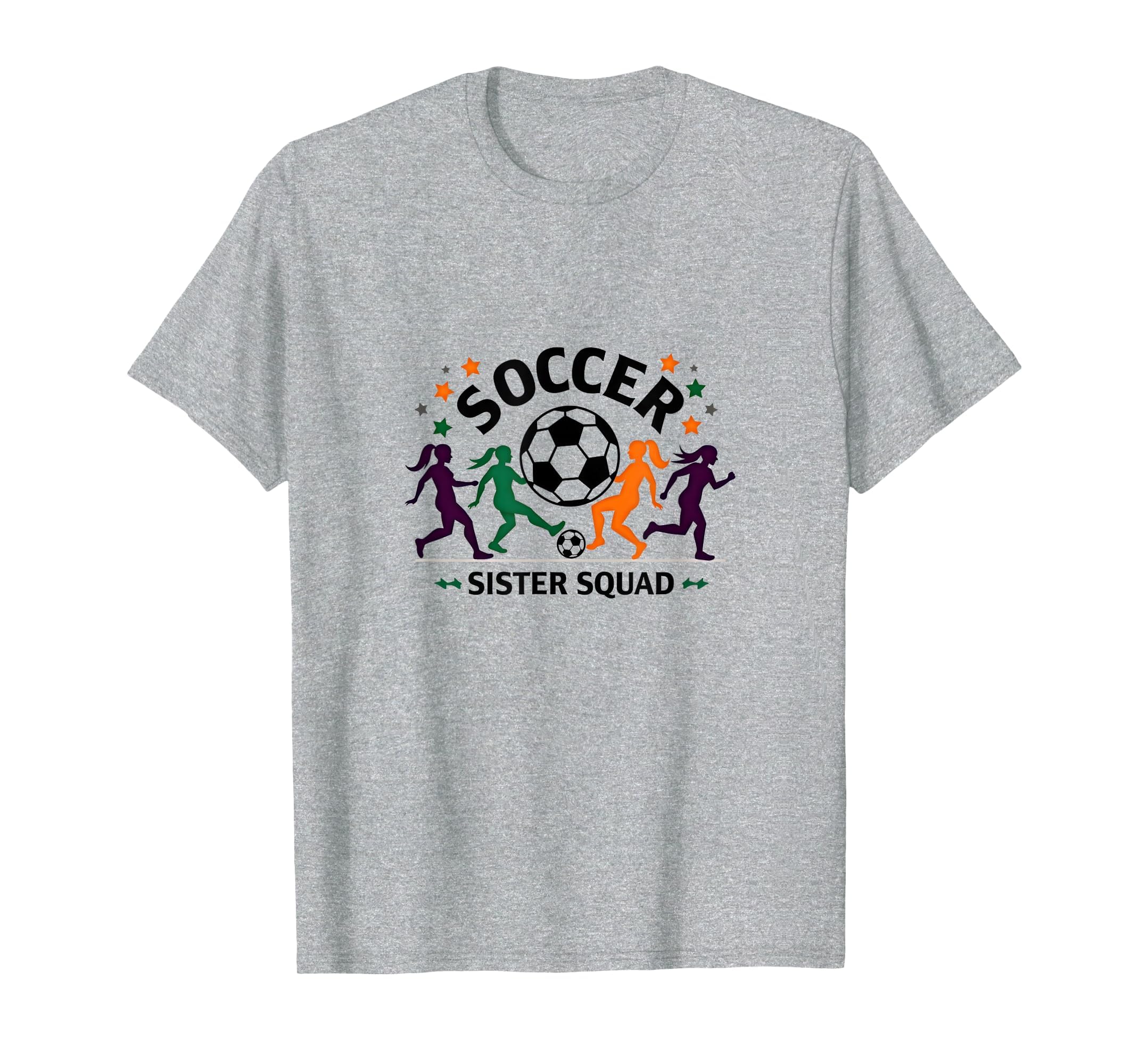 Soccer Sister Squad Team Spirit T-Shirt - Custom Art Print for Adults