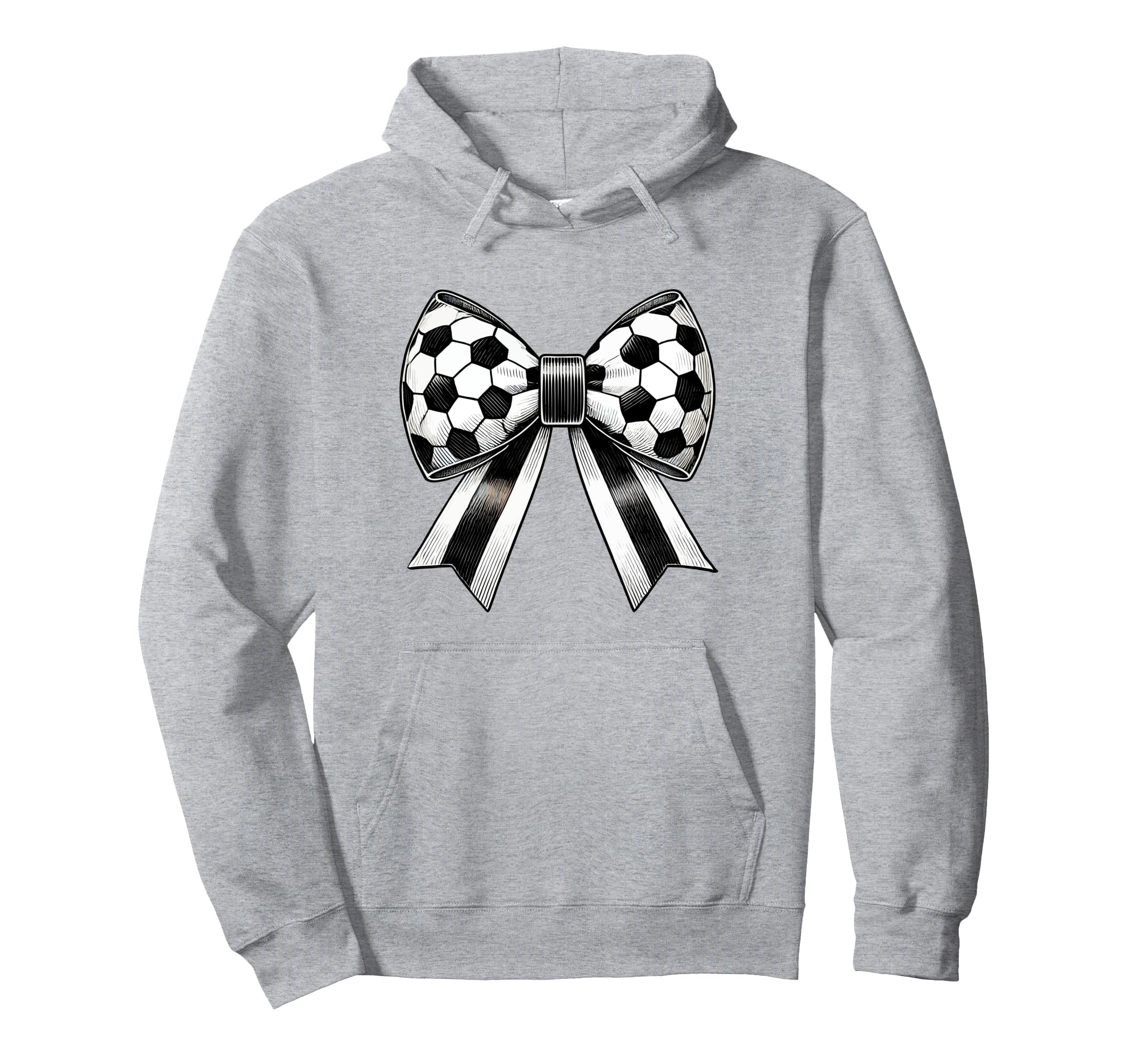 Coquette Soccer Bow Aesthetic Soccer Hoodie - Streetwear Style for Adults
