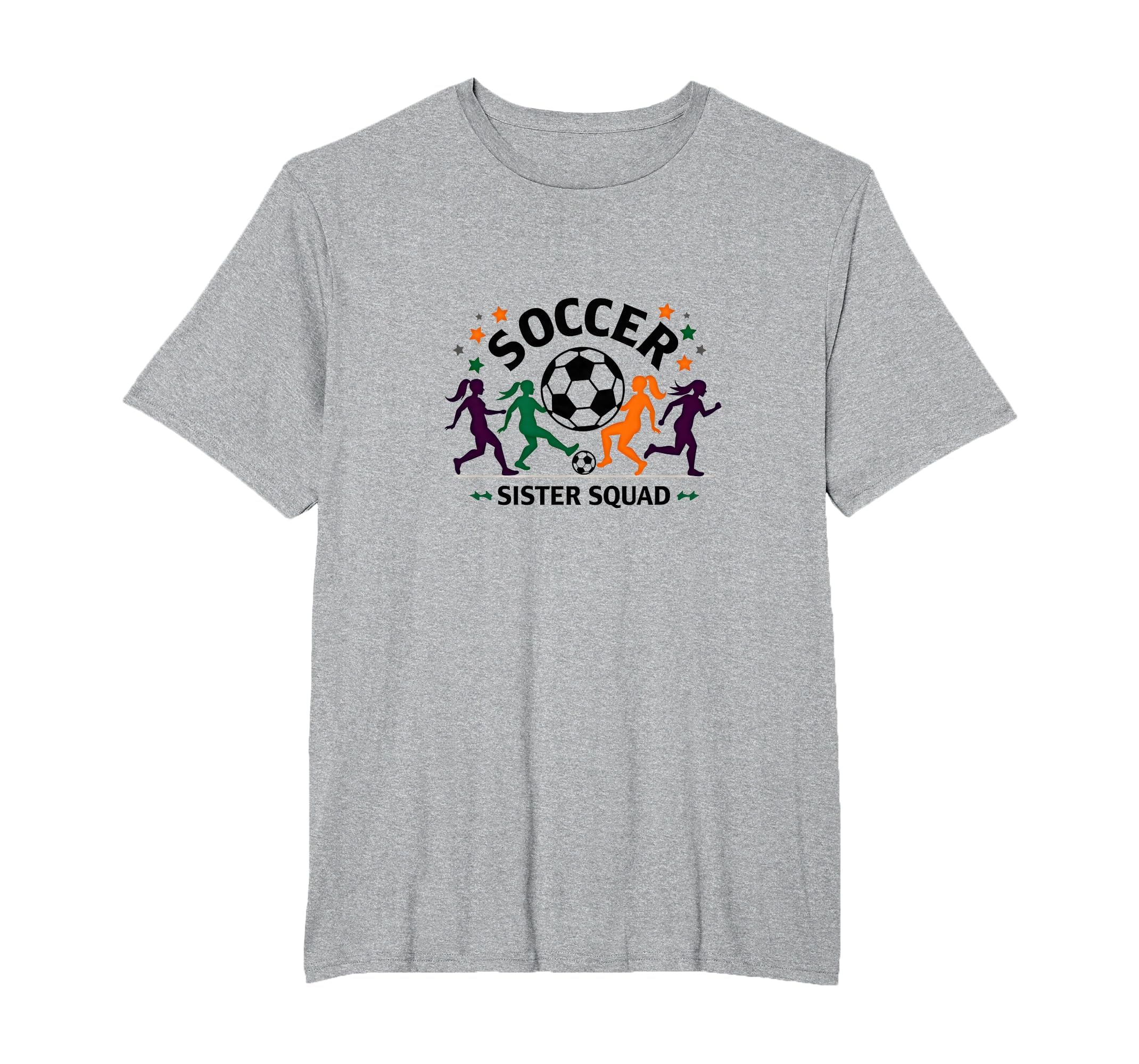 Soccer Sister Squad Team Spirit T-Shirt - Novelty Apparel for Adults