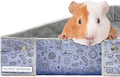 Paw Inspired Critter Box Washable Cage Liner with Raised Sides, Fleece Bedding with Waterproof Bottom, Edge Protected Pee Pads for Guinea Pigs, Rabbits, Hamsters, Small Animals (Midwest Size)