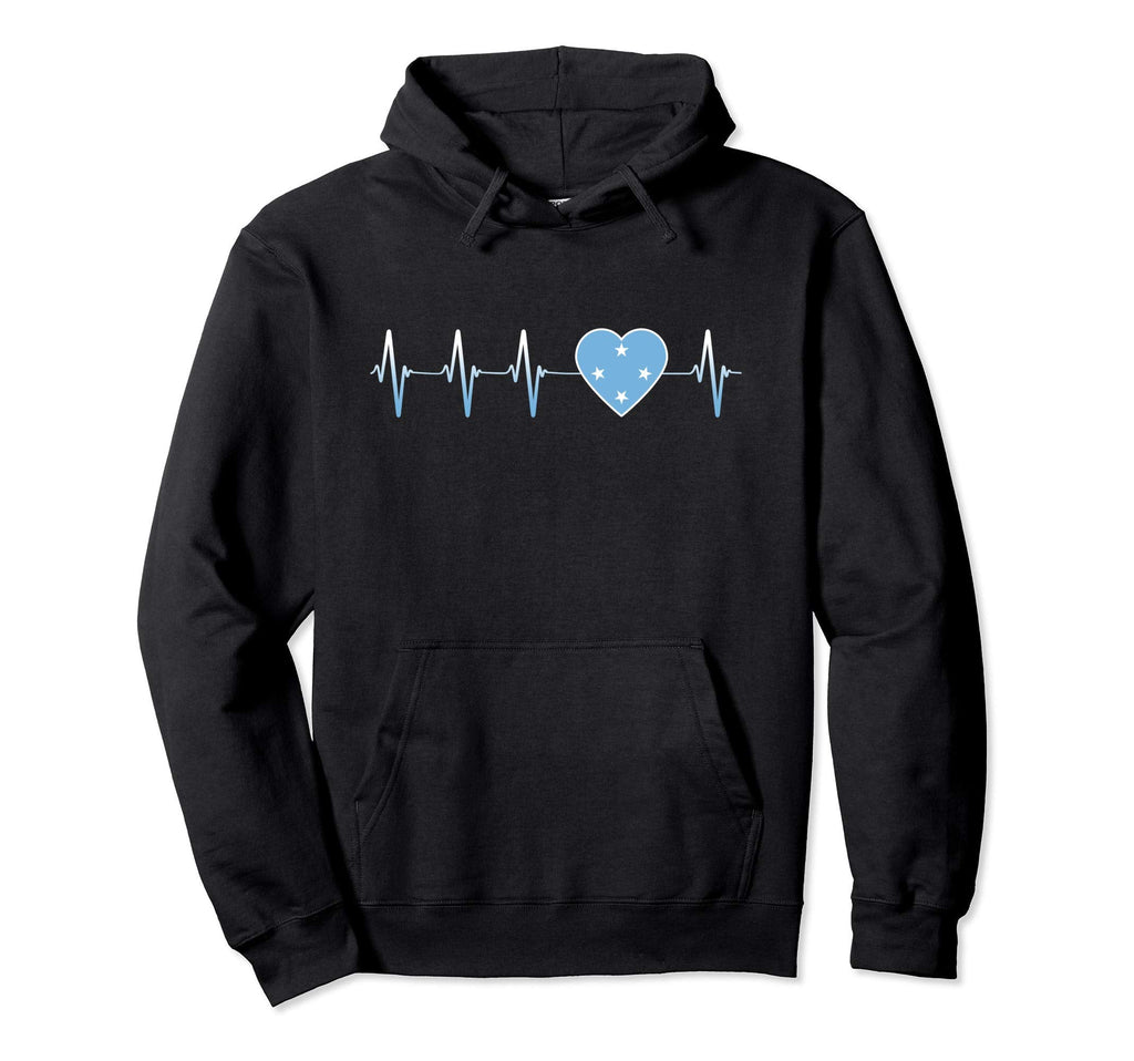 Micronesian Heartbeat I Love Micronesia Hoodie - Aesthetic Graphic Unisex