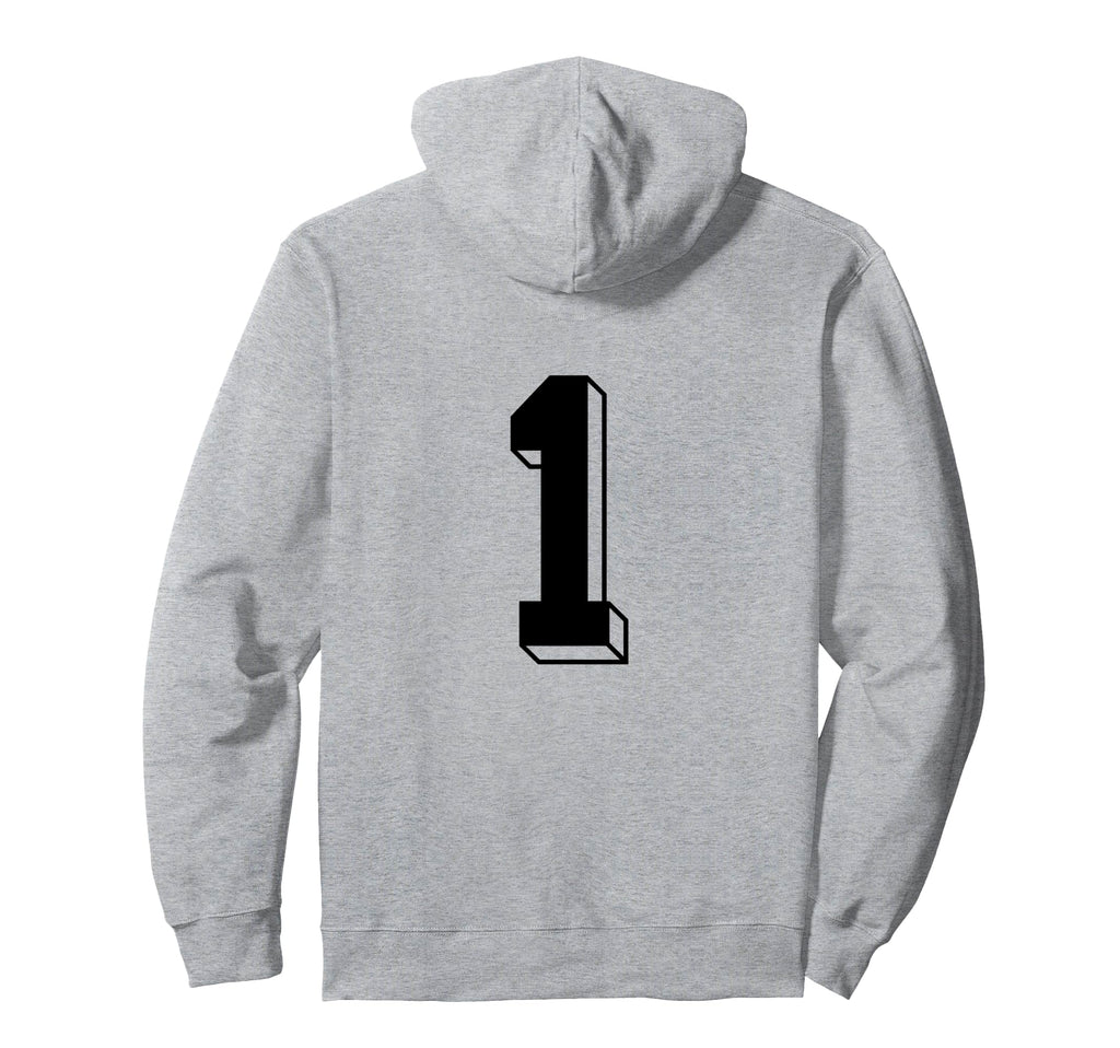 Number 1 Backside 80S 90S Team Jersey Hoodie - Graphic Print Unisex