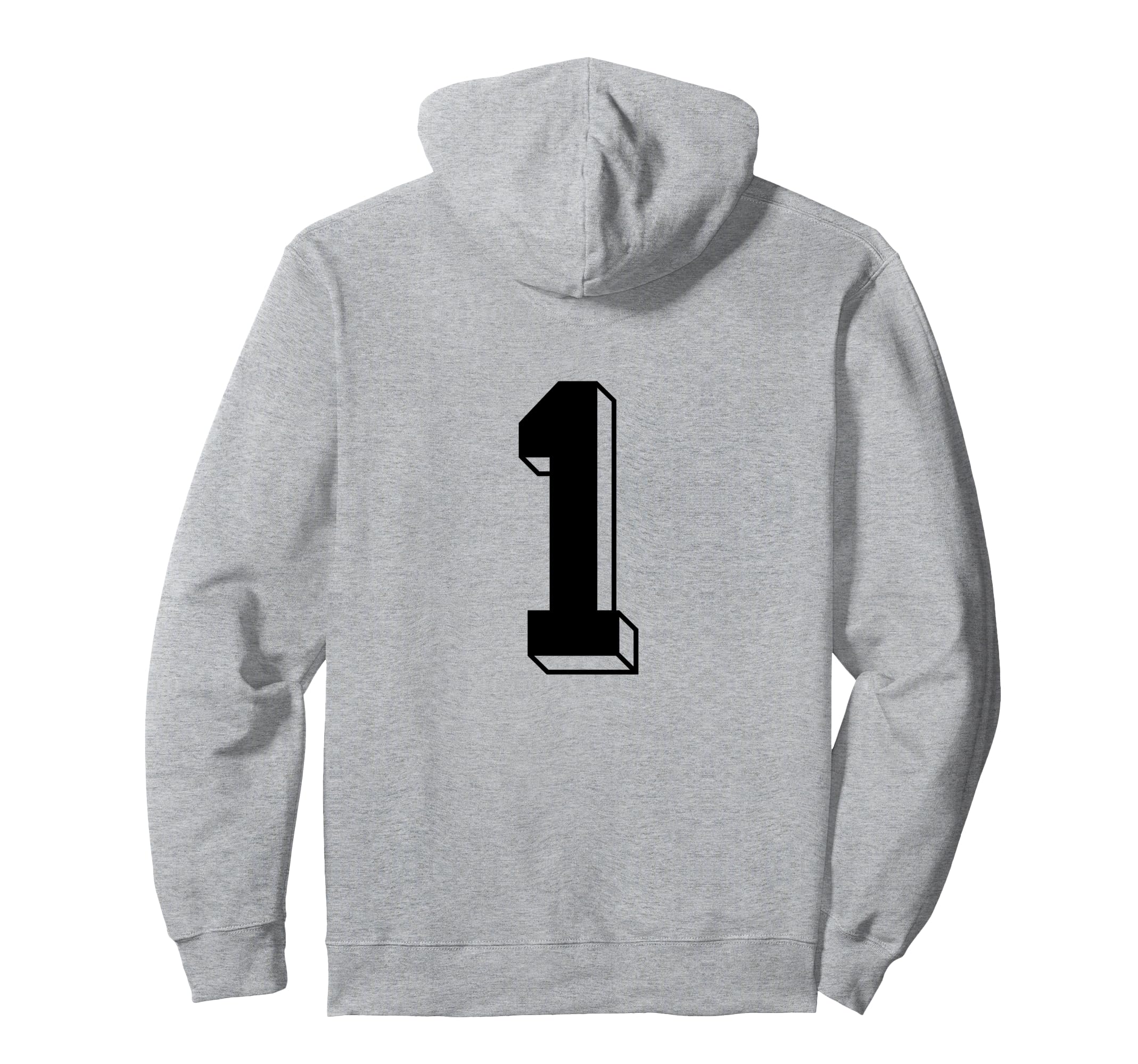 Number 1 Backside 80S 90S Team Jersey Hoodie - Graphic Print Unisex