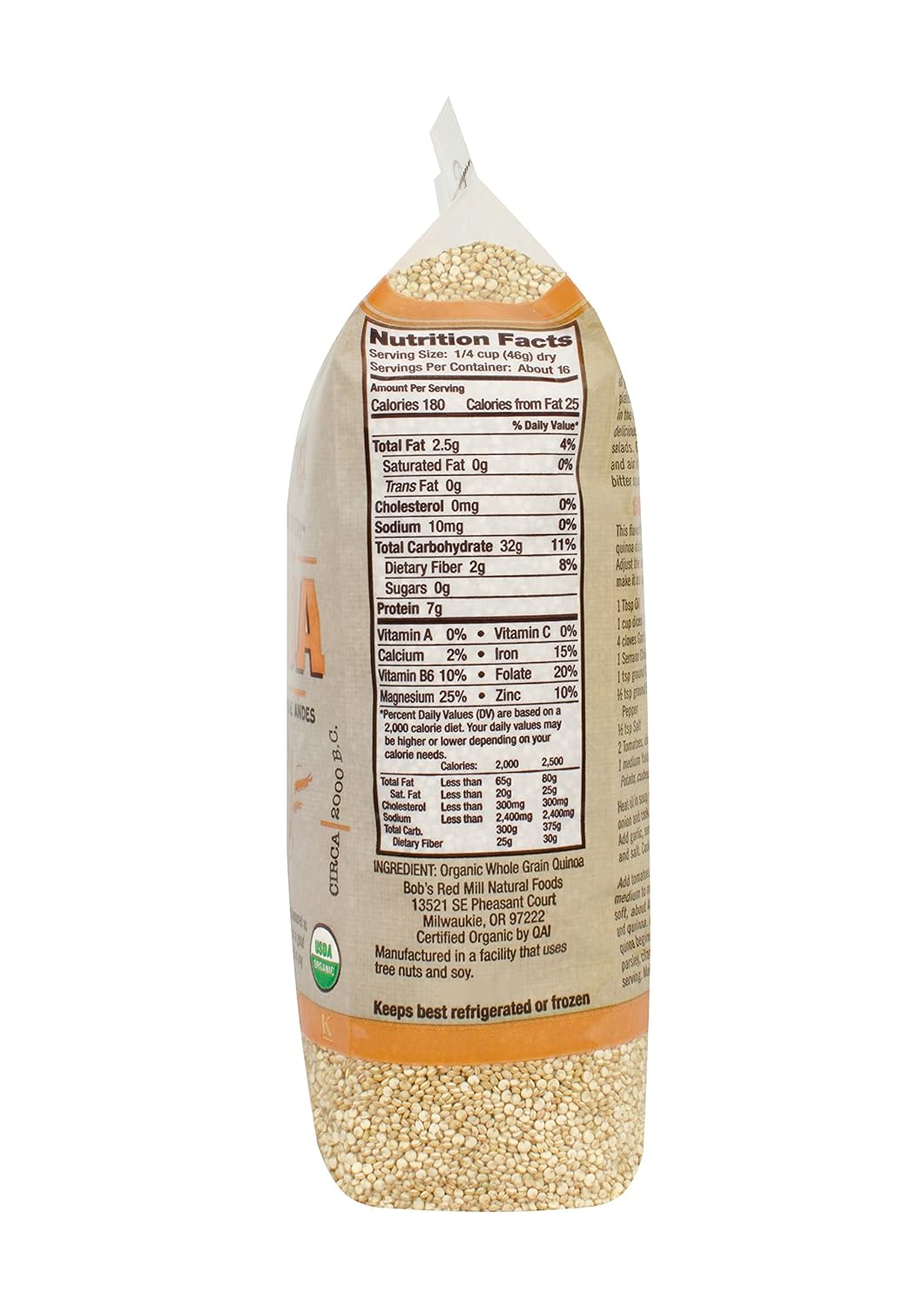 Bob's Red Mill Organic Quinoa, 26 oz., Pack of 4