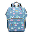 Diaper Bag Backpack, Diaper Bags for Baby Girls Boys, Baby Bags for Moms Dads, Nappy Changing Bag with Insulated Pockets,Multi-functional Waterproof Backpack with Stroller straps-Deep blue elephant