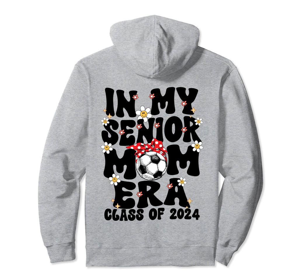 My Senior Soccer Mom Era Groovy Hoodie - Custom Art Print for Adults