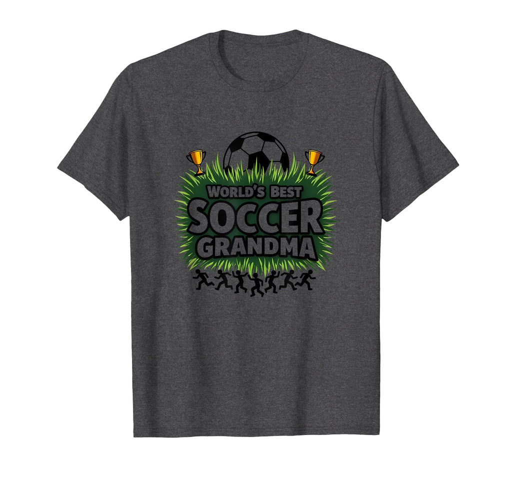 Worlds Best Soccer Grandma Champion T-Shirt - Novelty Apparel for Adults