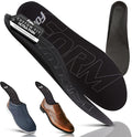 Ultra-Thin Plantar Fasciitis Insoles Designed for Comfort & Maximum Pain Relief, Ideal for Dress Shoes & Boots | Black (Men's 10-10.5, Women's 11.5-12)