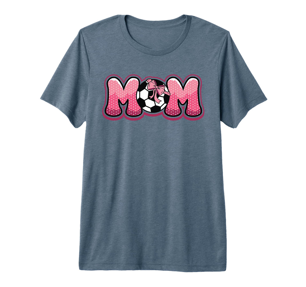 Soccer Mom Coquette Bow Game Day T-Shirt - Fun Novelty Design for Adults