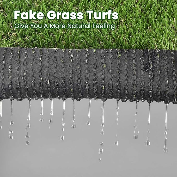 Yescom Sports Sled Strips Turf Gym Turf Flooring for Weight Sled Push Gym Equipment Outdoor Indoor Use 65'x5'(325 Sq.Ft) 0.4" H