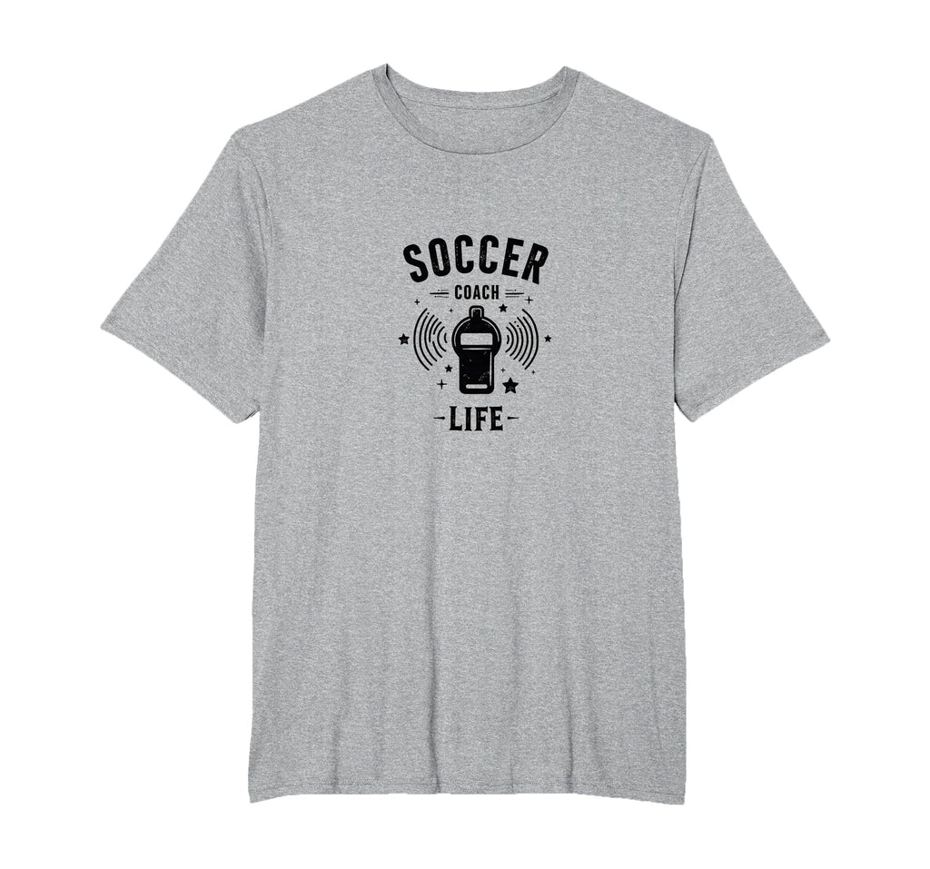 Soccer Coach Life Whistle Blowing Passion T-Shirt - Graphic Print Unisex