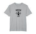 Soccer Coach Life Whistle Blowing Passion T-Shirt - Graphic Print Unisex