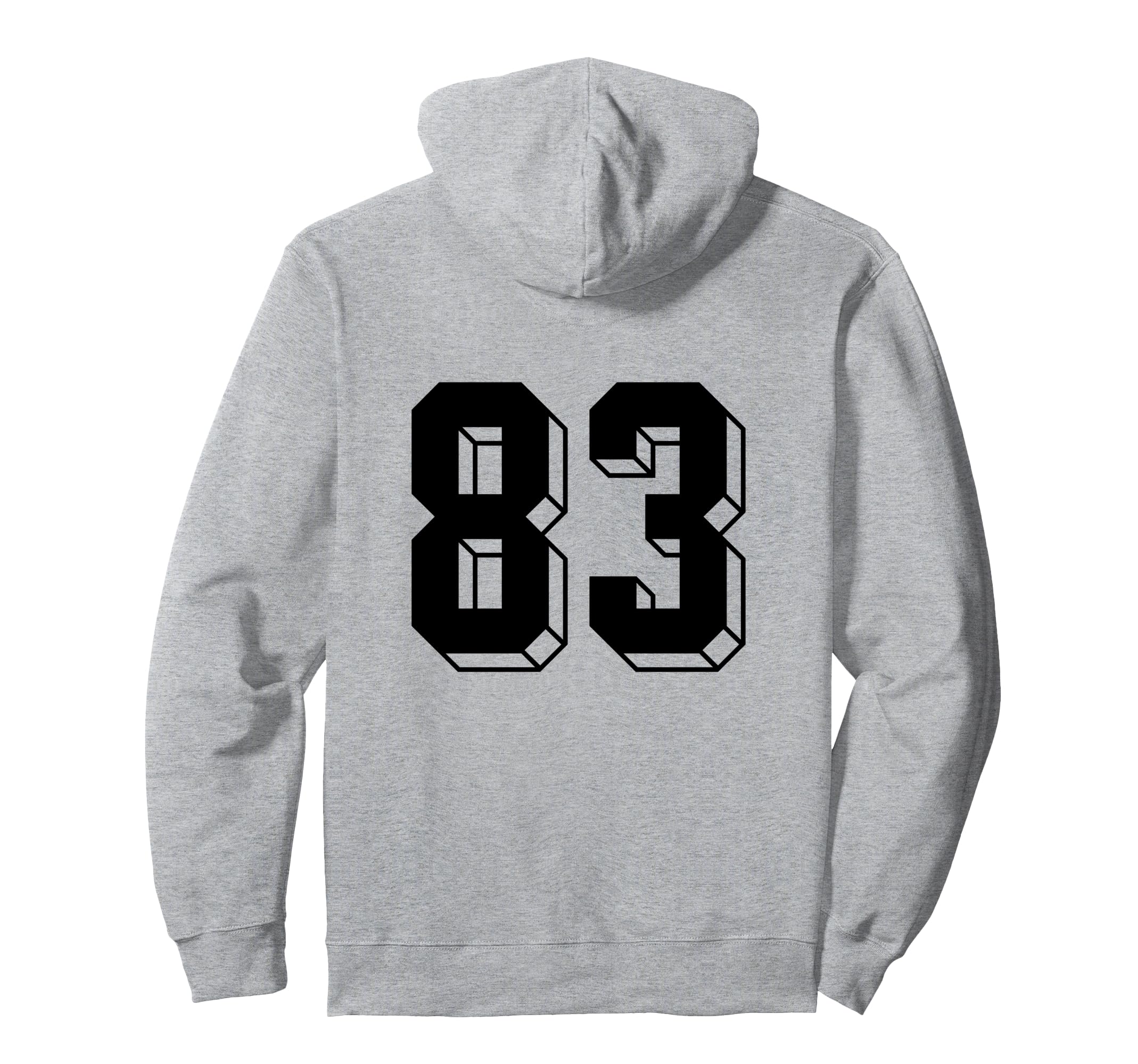 Number 83 Backside 80S 90S Team Jersey Hoodie - Trendy Graphic Men Women