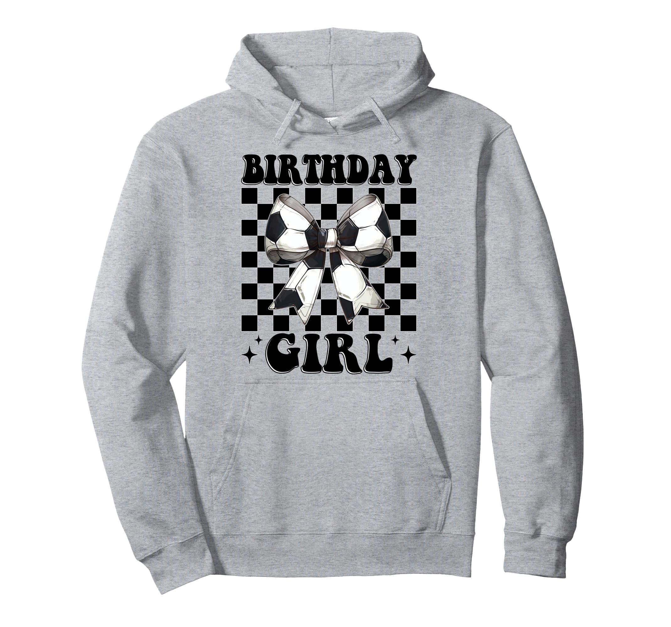 Birthday Soccer Coquette Bow Hoodie - Streetwear Style for Adults